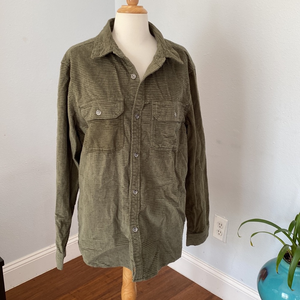 Original Use Men’s Long Sleeve Button Front Shirt Shacket Jacket Size M